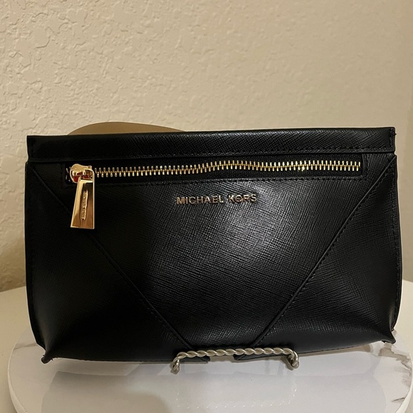 MICHAEL Michael Kors Envelope Belt Waist Bag Fanny Leather 658188C SZ S/M - Picture 2 of 16